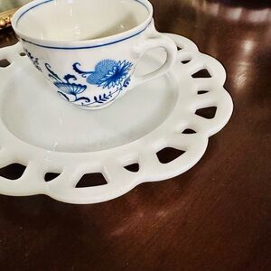 Vintage Winterling Bavarian blue onion flat cup